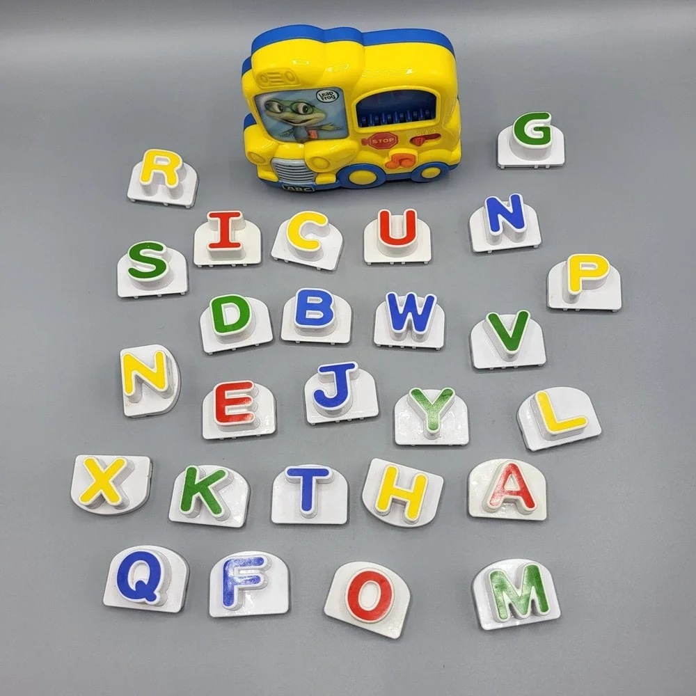 LeapFrog Fridge Phonics Magnetic Letter Set Toddler Alphabet Bus Toy Yellow